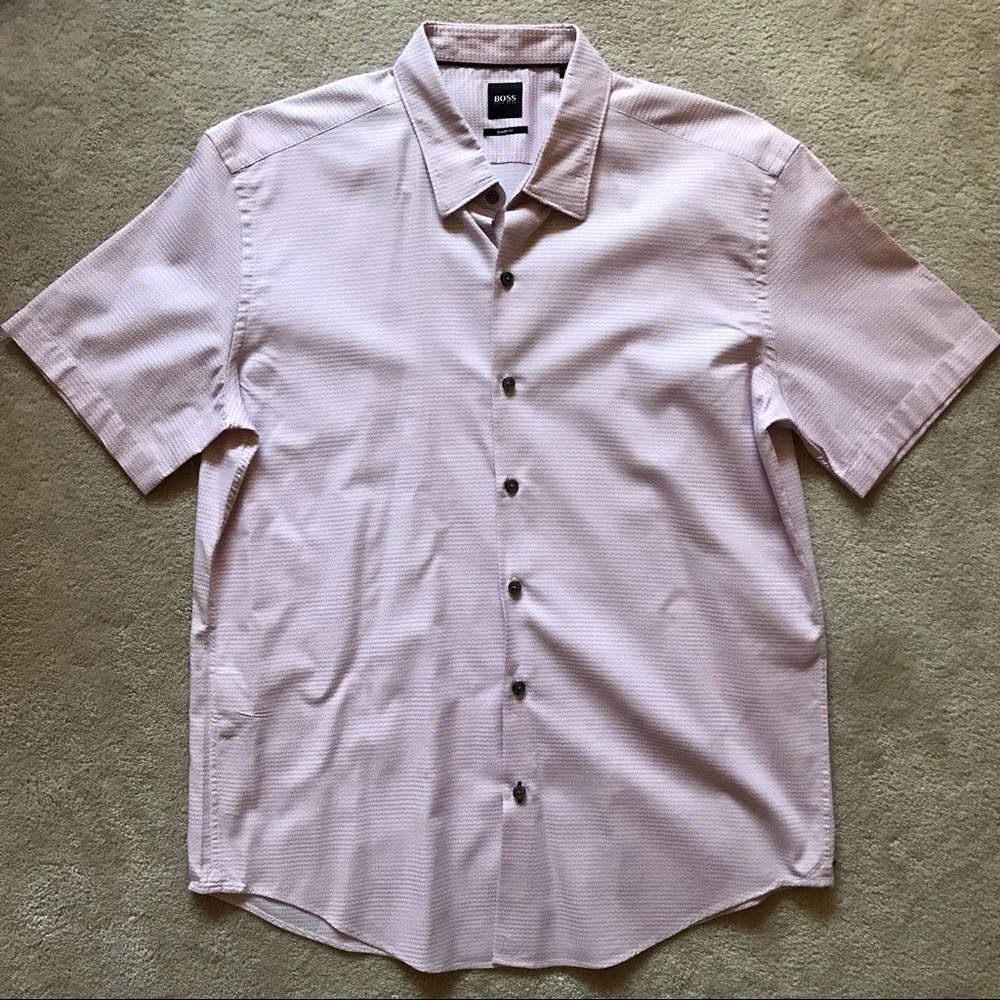 HUGO BOSS Pink Sharp Fit Shirt